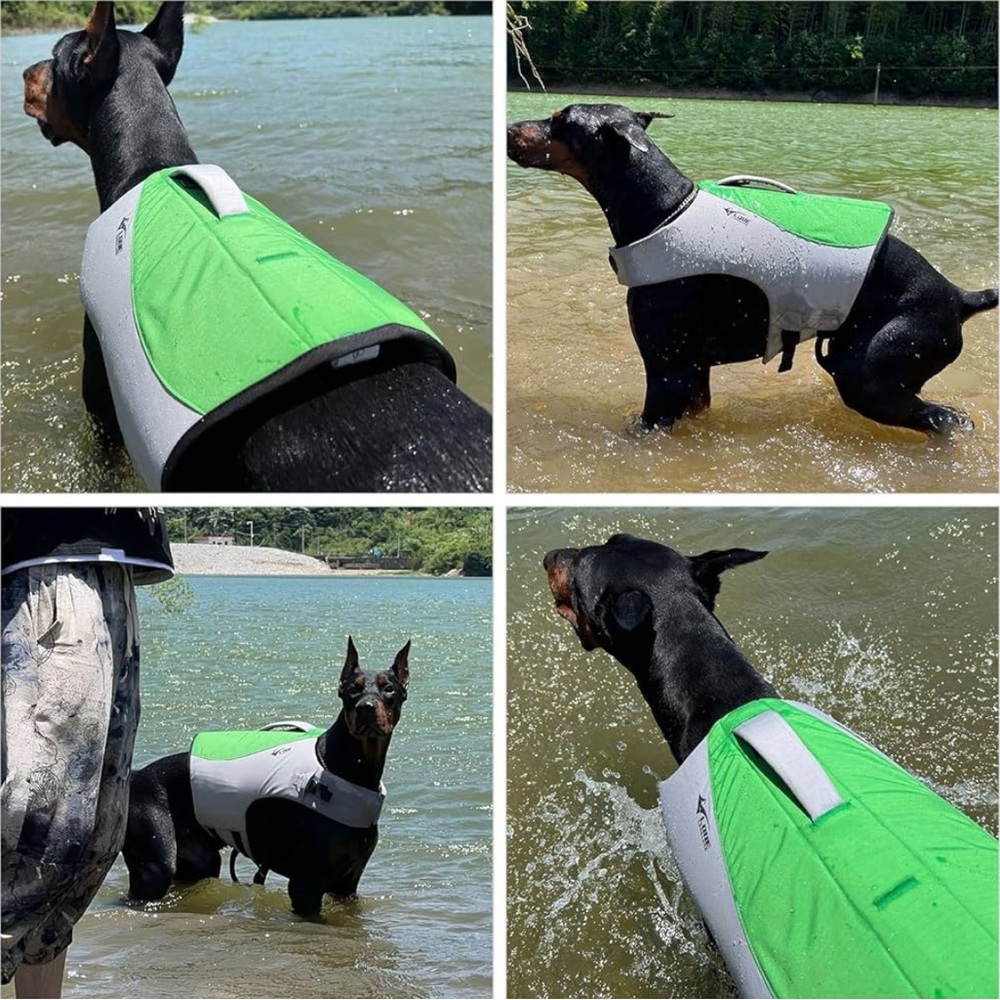 Dog Life Jacket, Sport Style Dog Float Coat with Excellent Buoyancy, Stylish Dog
